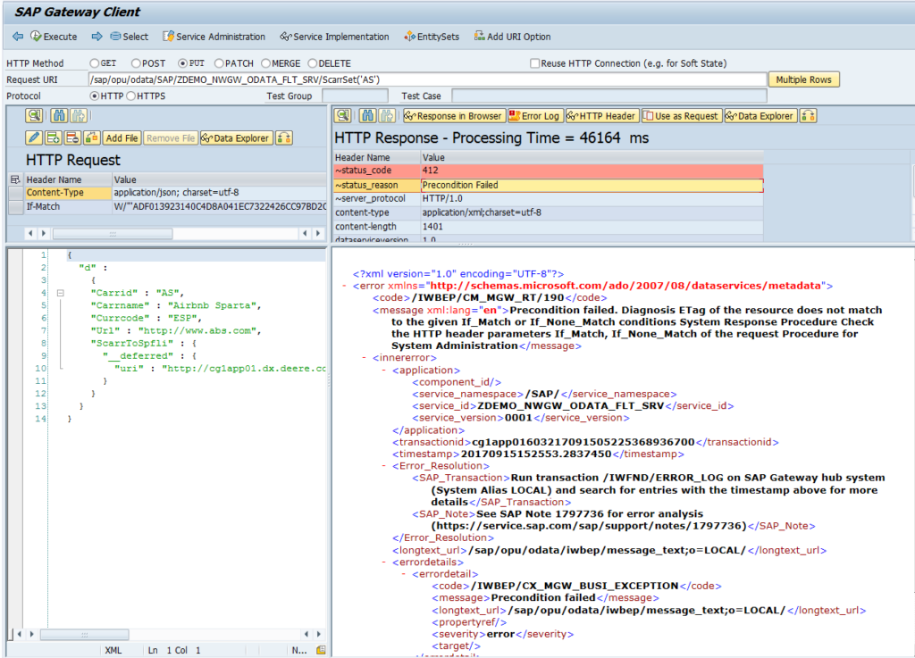 SAP Netweaver Gateway And OData. Part XIII. Entity Tags In SAP OData ...