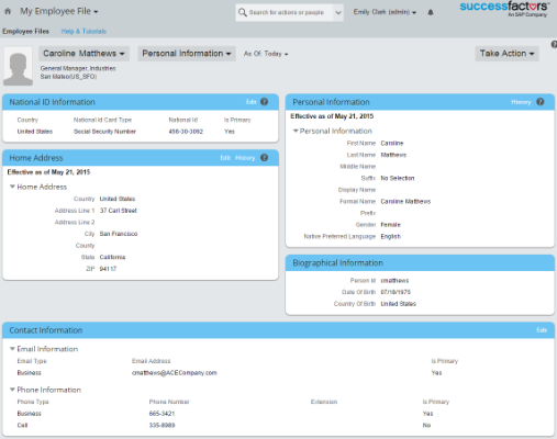 SuccessFactors EC & Recruiting: New Hire Process Integration