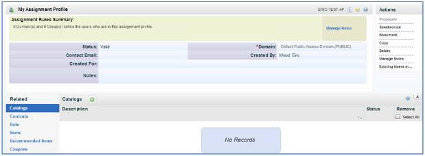 how to create assignment profile in successfactors