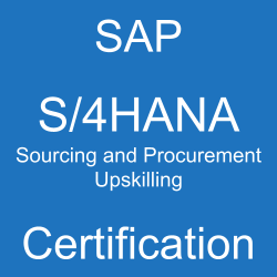 SAP S/4HANA Sourcing Procurement Certification Guide