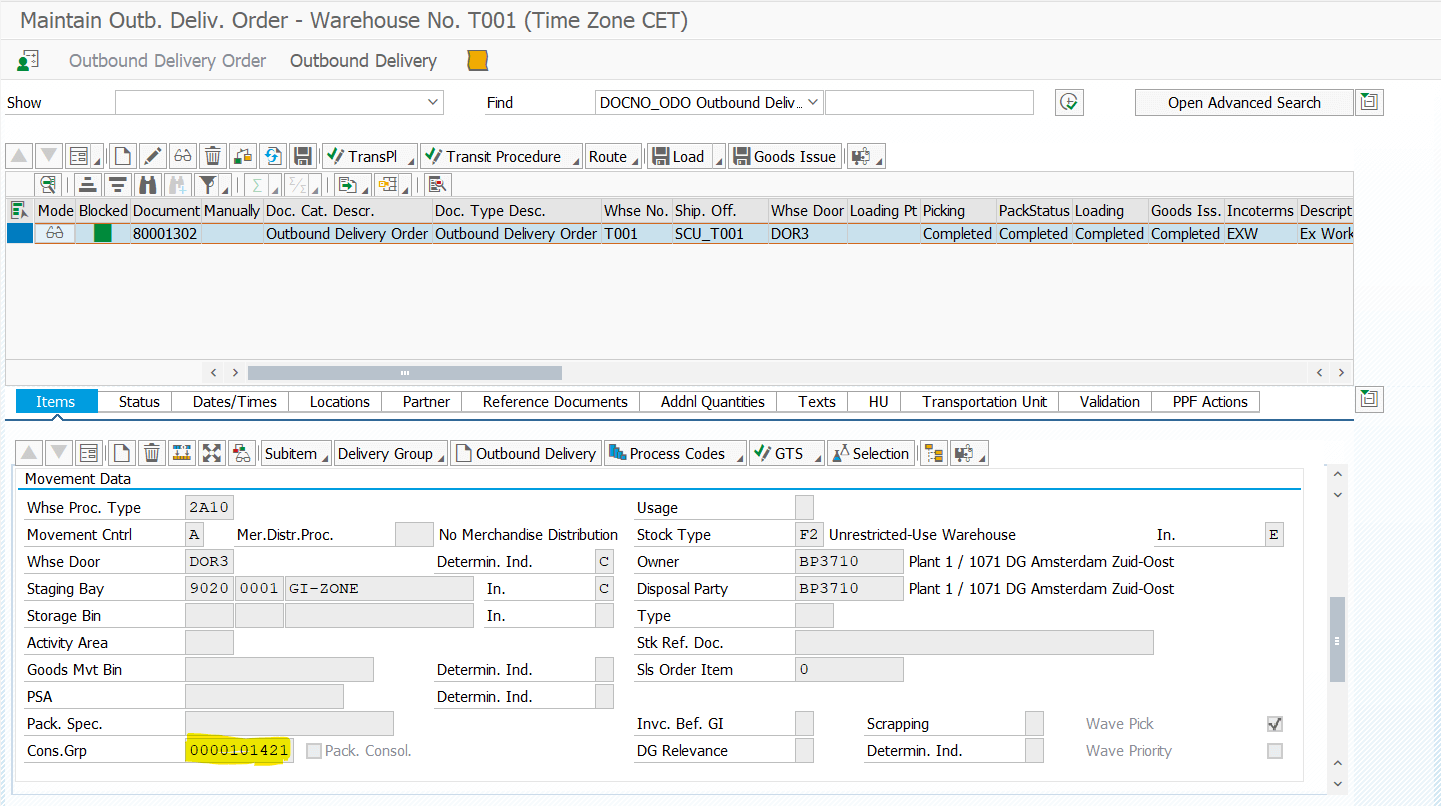 Deep-dive into SAP EWM Consolidation Groups during Packing